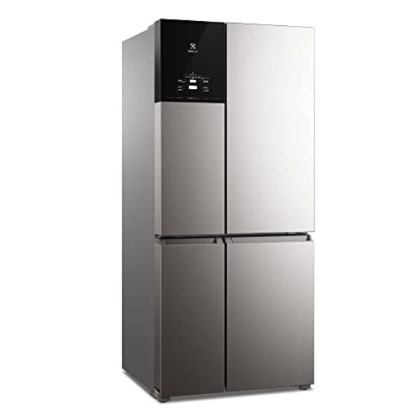 Geladeira Electrolux Frost Free Inverter 581L FlexiSpace 4 Portas Cor Inox Look (IQ8S) - 127V