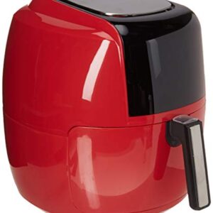 GoWISE USA Fritadeira de ar Programável 8 em 1 XL + Livro de receitas (Vermelho Chil)