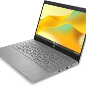 HP Chromebook 14a-ne0013dx 35.6 cm Intel Celeron N4120 1,1 GHz até 2,6 GHz 4GB RAM 64GB eMMC Intel UHD Graphics 600 Chrome OS, Cinza - 6X6Z1UA