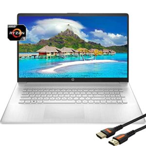 HP Laptops tela sensível ao toque de 17 polegadas 2022| AMD Ryzen 5 5625U | laptop Windows11 | USB tipo C | teclado numérico | Wi-Fi sem fio-AC | câmera | HDMI | leve | com cabo HDMI (32 GB RAM | SSD