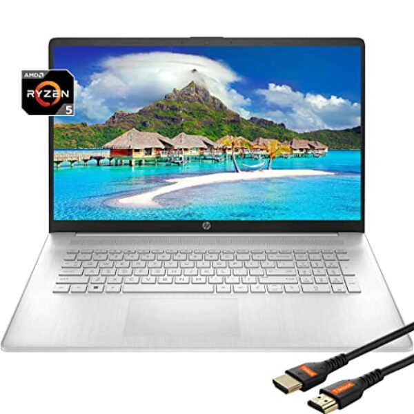 HP Laptops tela sensível ao toque de 17 polegadas 2022| AMD Ryzen 5 5625U | laptop Windows11 | USB tipo C | teclado numérico | Wi-Fi sem fio-AC | câmera | HDMI | leve | com cabo HDMI (32 GB RAM | SSD