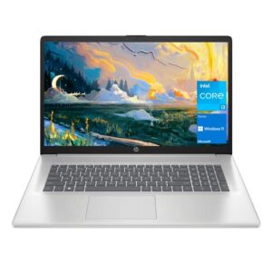 HP Notebook 17, tela HD + de 17,3 polegadas, processador Intel Core i3-1125G4 de 11ª geração, 16 GB de RAM, SSD de 1 TB, Wi-Fi, HDMI, webcam, Windows 11 Home, prata