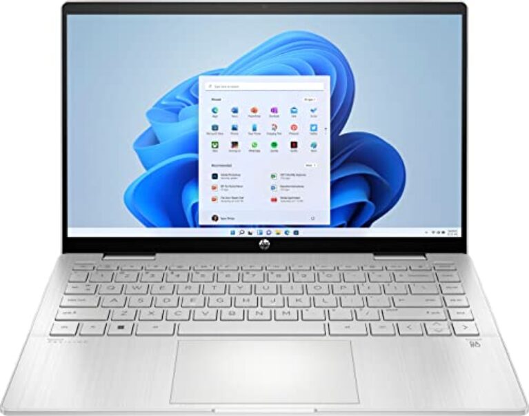 HP Notebook Conversível Pavilion X360 2 em 1 de 14 Polegadas com Tela Sensível ao Toque Full HD - Intel Core i5-1235U (10 Núcleos, 8 GB DDR4 RAM, SSD de 512 GB, Intel Iris Xe Graphics, Windows 11
