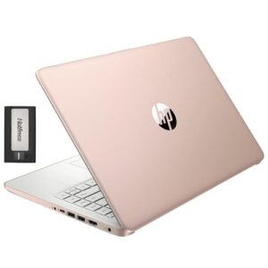 HP Stream Laptop BrightView HD de 14 polegadas, Intel Celeron N4120, 16 GB de RAM, armazenamento de 416 GB (128 GB eMMC + conjunto de estação de ancoragem de 288 GB), gráficos Intel UHD, câmera 720p,