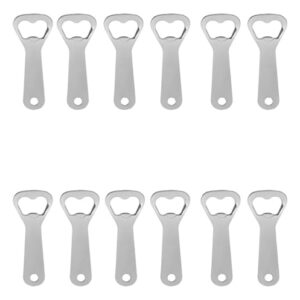 Kit com 12 Abridores de Garrafa em Aço Inox Reforçado – Abridor Profissional para Bar, Boteco, Churrasco e Eventos