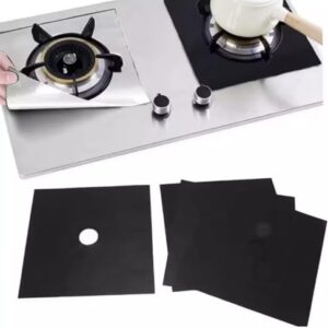 Kit Protetor para Boca de Fogão Antiaderente Reutilizavel Kit Fogão Protetor Capa Liner Fogão