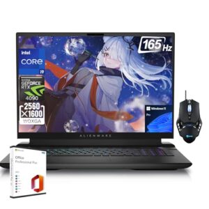 Laptop para jogos Alienware M18 R2, tela de 45.7 cm QHD+ 165Hz, Intel i9-14900HX, GeForce RTX 4090, 64 GB DDR5, SSD de 2 TB, teclado retroiluminado, Win 11 Pro, com licença vitalícia do Microsoft