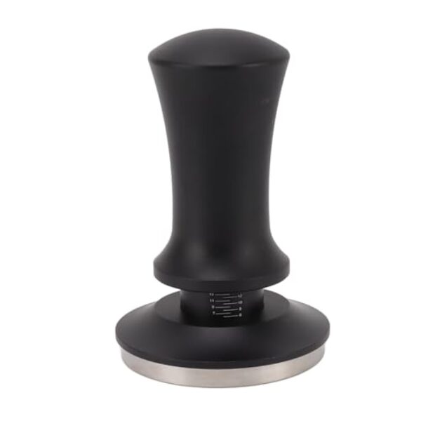 Mola de calcadeira de café em pó calcadeira de café em pó calcadeira de liga de alumínio premium aço inoxidável mola de pressão constante ferramenta de calcadeira de pó com precisão (58 mm)