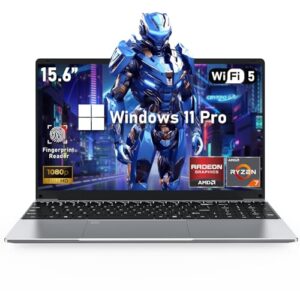 NIAKUN Laptop para jogos 2025, laptop de 15,6 polegadas, 32 GB RAM 1TB SSD, processador AMD Ryzen 7 5700U 8C/16T (até 4,3 GHz), gráficos AMD Radeon, tela FHD 1920 x 1080 de 15,6 polegadas, WiFi 5