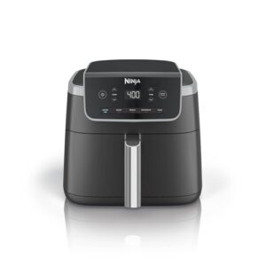 Ninja Air Fryer Pro 5 em 1, capacidade de 5 QT, fritar ao ar, assar, assar, reaquecer e desidratar, tecnologia Air Crisp, cesta antiaderente e prato crocante, preto, AF142