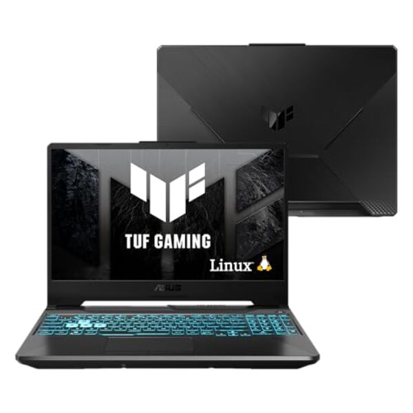 Notebook ASUS TUF Gaming A15, RTX 3050, AMD RYZEN 7, 8 GB, 512 GB SSD, KeepOS, Tela 15.6'' FHD, Graphite Black - FA506NCR-HN089