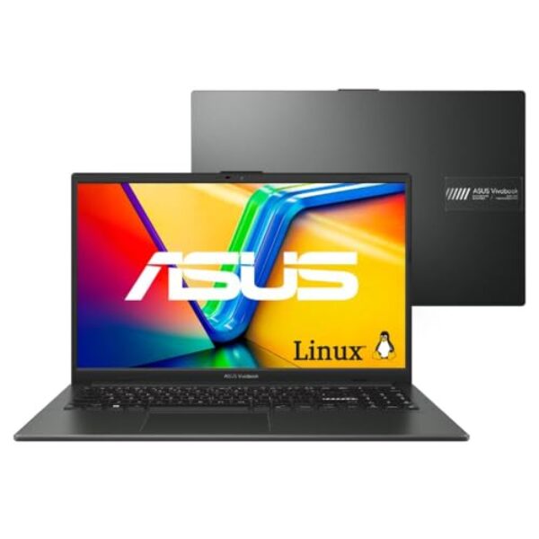 Notebook ASUS Vivobook Go 15 E1504FA AMD Ryzen 5 7520U 8GB Ram 1TB SSD Linux KeepOS Tela 15,6"" FHD Black - NJ1289