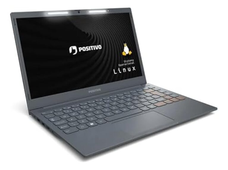 Notebook Positivo Vision C 14 Lumina BAR Celeron, 4GB 256GB eMMC, Tela 14 Polegadas HD Antirreflexo, Linux, Tecla Link – Cinza