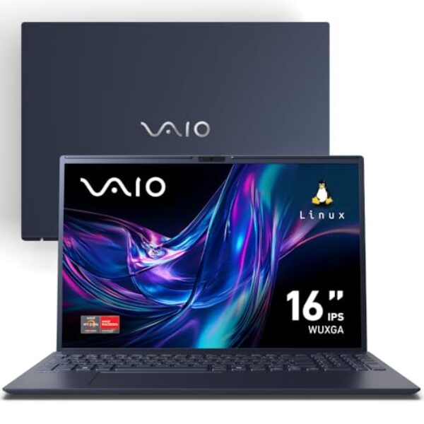 Notebook VAIO FE16 AMD® Ryzen 7-5825U Linux 8GB RAM 512GB SSD 16" IPS WUXGA Antirreflexo - Cinza Grafite