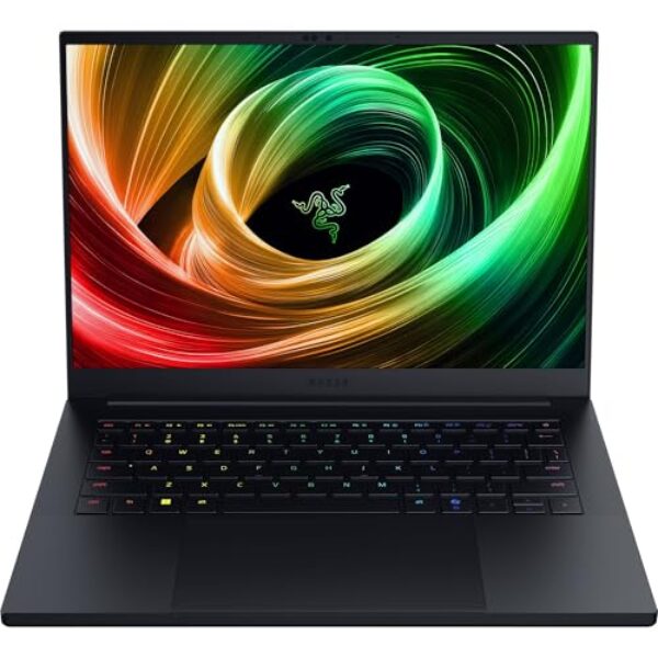 Razer Notebook para jogos Blade 14 (2025): NVIDIA GeForce RTX 5060 - CPU AMD Ryzen AI 9 365 - Tela OLED 3K 120Hz - 16GB LPDDR5X RAM - SSD de 1TB - Fino e leve - Chroma RGB - Windows - Preto