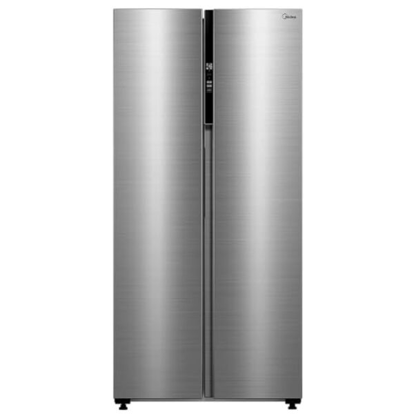 Refrigerador Side By Side 442L Inverter Cor Inox Conectada Midea MDRS598FGA042-220v