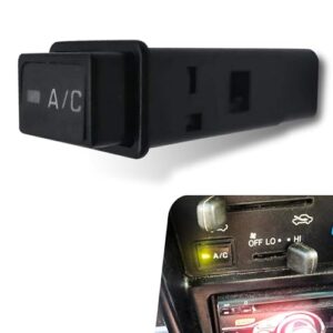 Shakas Interruptor de botão do sistema de ar condicionado, conjunto de interruptor de ar condicionado, OEM #84660-35030 8466035030 951017 2911017 SW-1017C, compatível com Tacoma 4Runner 1998-2000