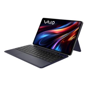 Tablet VAIO TL12 8GB 256GB Octa-Core, Tela AMOLED 12.6” 2.5K, com Teclado de Conexão Inteligente e Caneta Ativa, 5G WiFi, Câmera 13MP + Selfie 12MP, 10.090mAh, Android 15 – Preto