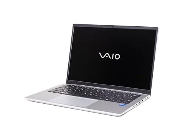 VAIO Laptop FS de 14,1 polegadas em alumínio | Intel Core i5-1235U | 8 GB de RAM | SSD de 1 TB | Tela fosca FHD | Áudio espacial THX | Leitor de impressão digital e câmera IR Windows Hello | Windows