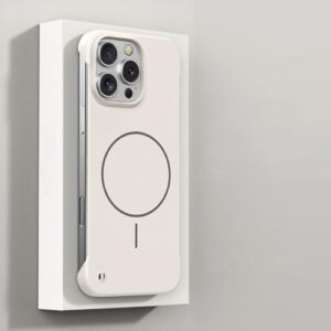 YOGISU Capa magnética ultrafina e rígida para iPhone 11, sem moldura, de cor sólida (para iPhone 11/branco)