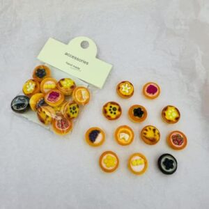 12 peças de adesivos magnéticos fofos de torta de ovo mini simulação saco europeu adesivo de geladeira adesivo de memo de cozimento decoração ímã decoração adesivo magnético