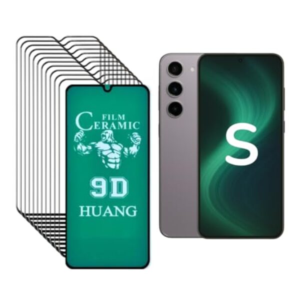 12 Película de Cerâmica Galaxy S e M 9D para Todos Modelos: S23 / S22 / S21 / S20 / M21/ M22 / M31/ Note (M21s)