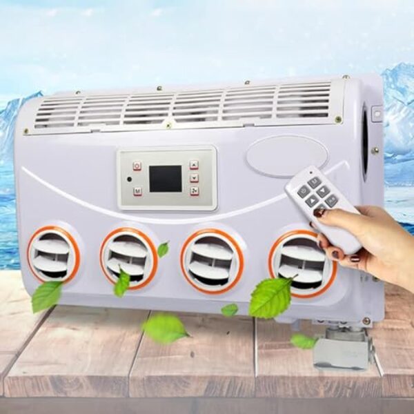 12v/24v Rv Condicionadores De Ar, Conjunto Do Evaporador, Controle Remoto Inteligente De Conversão De Frequey, Alto Fluxo De Ar, Desempenho Estável, Para Carro, Carro, Caminhão, 12v