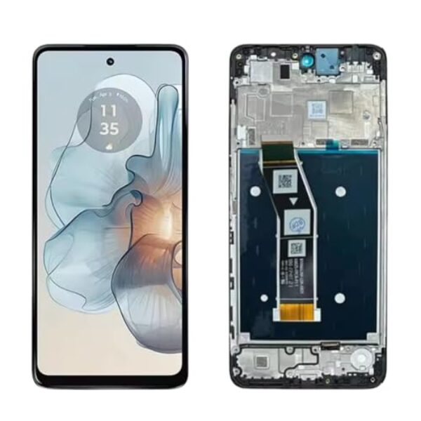 16.7 cm para Motorola Moto G24 Power LCD Display Touch Panel Digitalizador Montagem de Tela Substituição (Preto com Moldura)