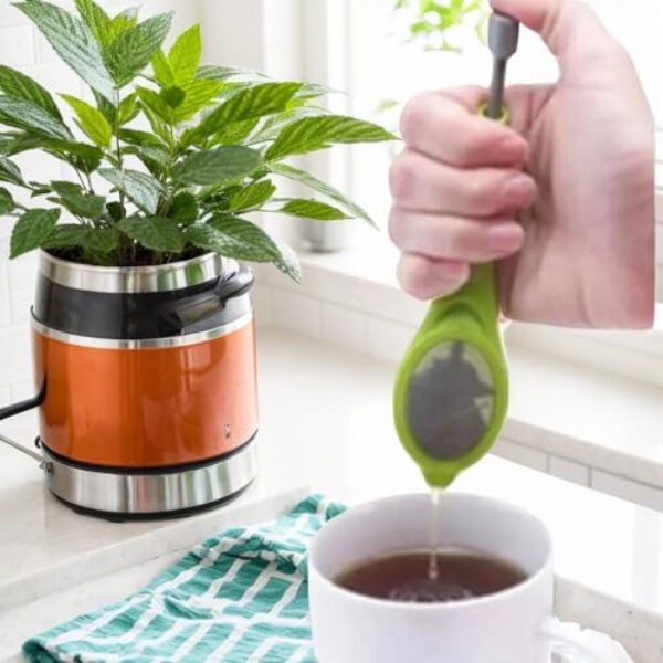 1 conjunto de utensílios de cozinha - coador de chá, filtro, infusor - feito de silicone - ideal para restaurante e uso doméstico - presente ideal para amantes de chá