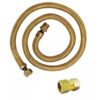 1 mangueira 50cm de cobre + 1 adaptador gas encanado gn fogao e cooktop peças pra fogao