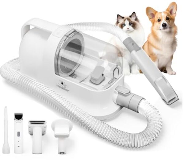 220V, 350W, Aspirador de Pelos Pet, com 5 Ferramentas de Limpeza de Animais, 1400mL, 3 AjustáVel Níveis de Sucção, Aspirador de Pó para Cães, Kit de Limpeza de Cães E Aspirador