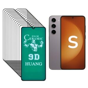 25 Película de Cerâmica Galaxy S e M 9D para Todos Modelos: S23 / S22 / S21 / S20 / M21/ M22 / M31/ Note (M21s)