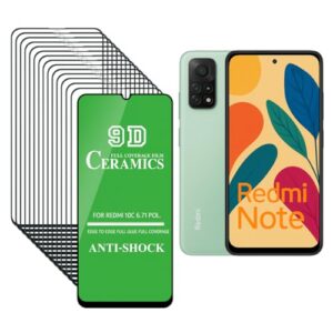 25 Películas de Cerâmica 9D todos modelos Redmi: 13 13s 12 12s 11 11s 10 10s 9 8 Pro 5G Note (NOTE 10A)