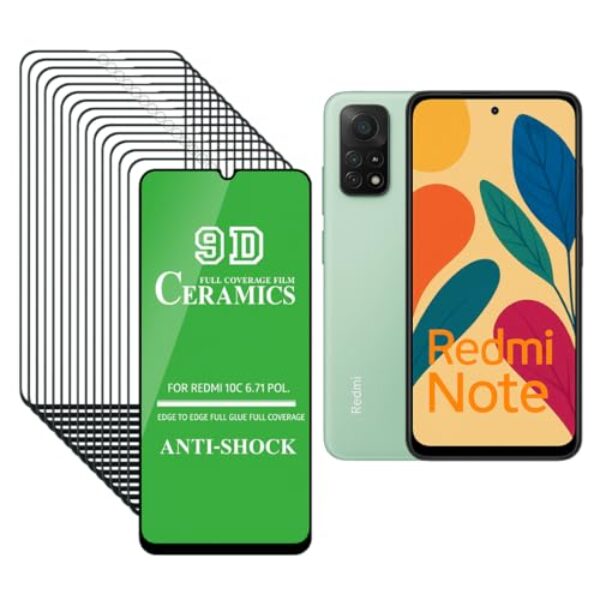25 Películas de Cerâmica 9D todos modelos Redmi: 13 13s 12 12s 11 11s 10 10s 9 8 Pro 5G Note (NOTE 10A)