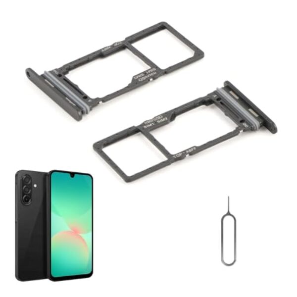2 peças de bandeja de cartão SIM para Samsung Galaxy A26 suporte para cartão SIM substituição para Samsung A26 5G A266E A266B A266U com pino de ejeção aberto