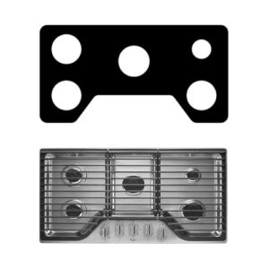 2 peças de protetor de fogão de fogão 0,3 mm de espessura fina para Whirlpool modelo WCG51US6DW WCG51US6DS forro de proteção de fogão a gás de 91,4 cm