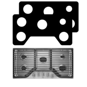 2 peças de protetor de fogão de fogão 0,3 mm de espessura para Whirlpool modelo WCG55US6HB forro de proteção de fogão de 91,4 cm