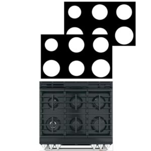 2 peças de protetores de fogão de 76 cm espessura de 0,3 mm para GE modelo C2S900P2MS1 C2S900P4MW2 forro de cobertura de fogão a gás de 6 bocas