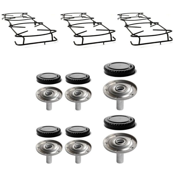 3 Grelhas + 6 Bocas para Fogão Atlas Coliseu Grade 6 Bocas - Central