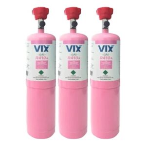 3x Refil Gás Refrigerante R410a Lata 750g C/Válvula Ar Condicionado