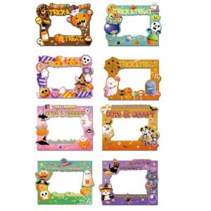 4 adesivos magnéticos para moldura de Halloween 15 x 20 cm com resina sintética de PVC para decoração de férias de superfície de metal de geladeira