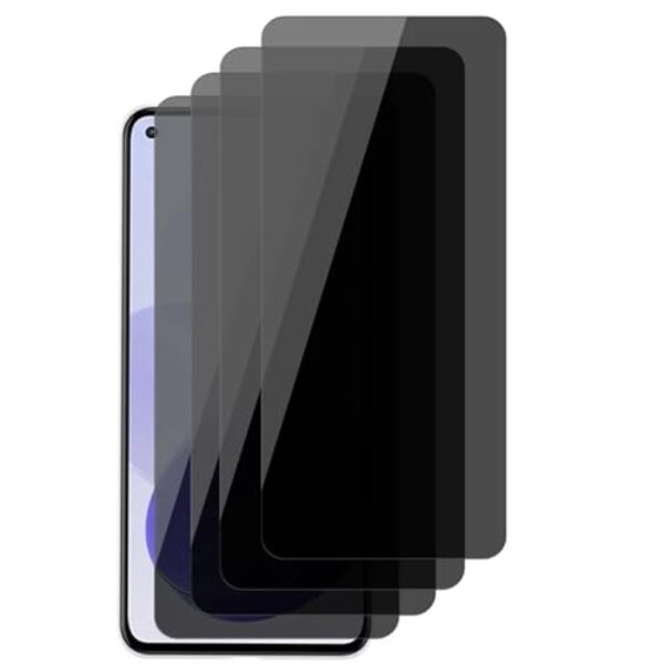 4 PCS Protetor de Tela Anti Espião de Cobertura Completa, Para Poco F3 F4 GT M4 Pro 5G M5 M5S X3 Pro X4GT X4Pro 5G X5 Pro, Vidro de Privacidade Temperado