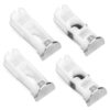 4 peças DA61-07540A Kit de suporte de maçaneta de porta de freezer, peças de substituição de maçanetas de porta de geladeira compatíveis com geladeira Samsung