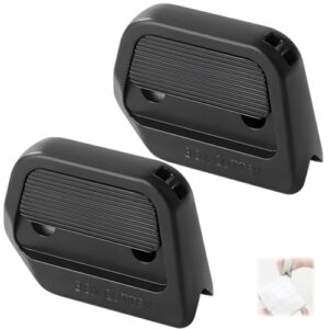 4 peças de cortador de caixa retrátil, ferramenta abridor de caixa de fatia, pequeno cortador de caixa de cerâmica, abridor de pacote magnético (preto)