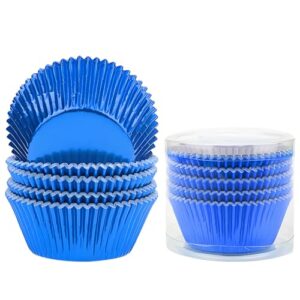 500 peças de forros de cupcake de alumínio coloridos, conjunto de ouro, prata, ouro rosa, azul, vermelho, para assar muffin, cupcake e air fryer