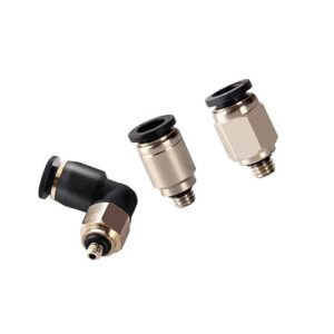 5 peças 4 mm 5 mm 6 mm M3 M4 M5 M6 1/20.3 cm tubo de mangueira de rosca macho um toque encaixe de tubulação pneumática push in conector rápido (3-M5, POC)