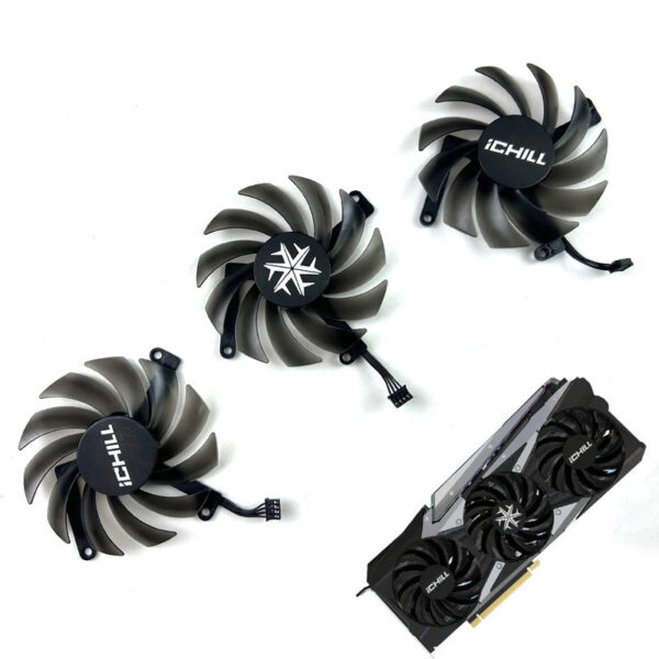 85MM 4PIN CF-12915S RTX3060 RTX3070 GPU Ventilador Para Inoc3d Geforce RTX 3060 3060TI 3070 3070TI 3080ti Ichill X3 Refr
