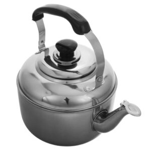 ABOOFAN Chaleira de aço inoxidável com alça ergonômica para aquecimento rápido, material seguro e resistente ao desgaste, fácil de limpar e usar