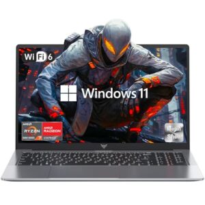 ACEMAGIC Laptop AMD, AMD Ryzen 7 série 5000 (8C/16T), gráficos Radeon RX Vega 8, tela FHD de 16,1 polegadas, 16 GB de RAM, 512 GB NVMe SSD com KB numérico, Type_C (função completa), WiFi 6, bateria de
