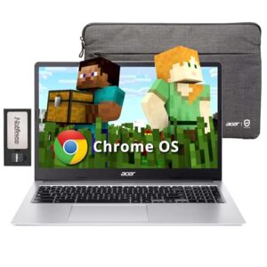 acer Laptop Chromebook 315, tela HD de 15,6 polegadas, Intel Pentium N6000, 4 GB LPDDR4X, armazenamento de 288 GB (128 GB eMMC + conjunto de estação de ancoragem de 160 GB), Num Pad, Wi-Fi 6, bateria
